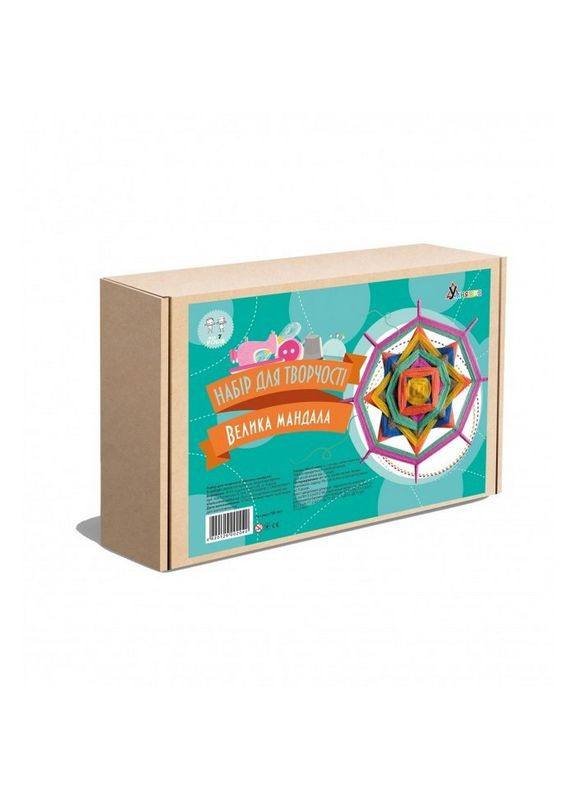 Набір дитячої творчості "Плетіння-Велика мандала" ПМ-001 УМНЯШКА (304998842)