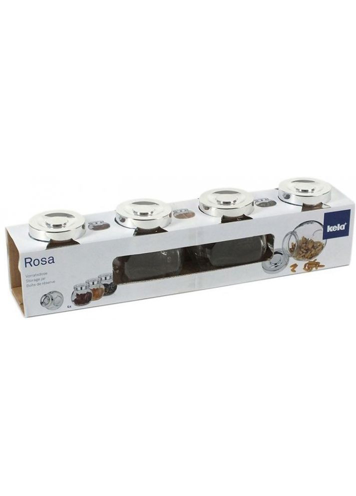 Набор емкостей для хранения сыпучих Rosa, 4 шт. (11920) Kela (370641760)