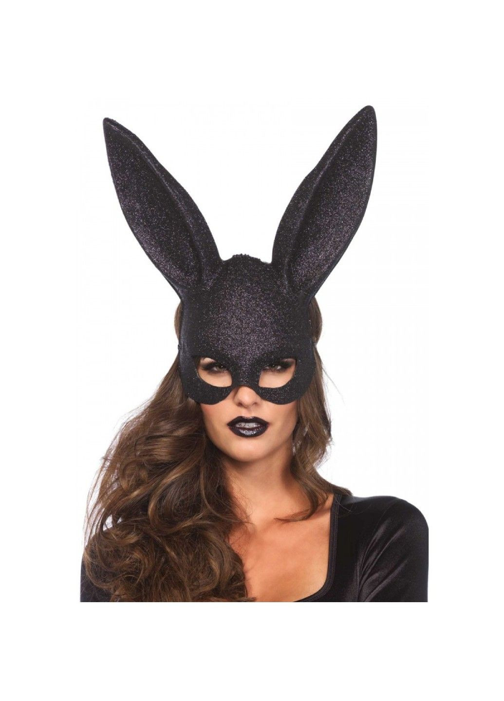 Блестящая маска кролика Glitter masquerade rabbit mask O/S Leg Avenue (289784402)