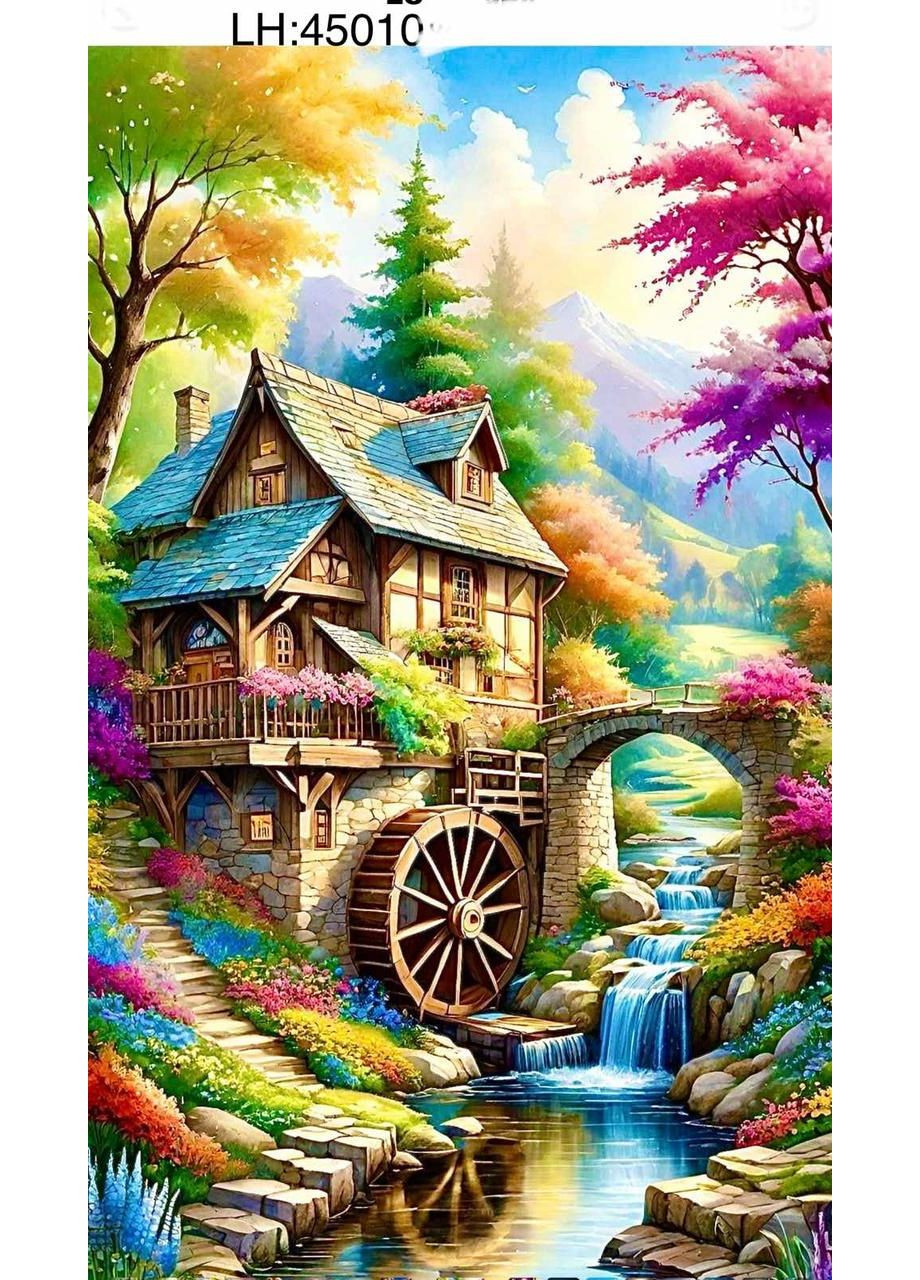 Алмазная мозаика Мельница 40*50 см набор No Brand (349822973)