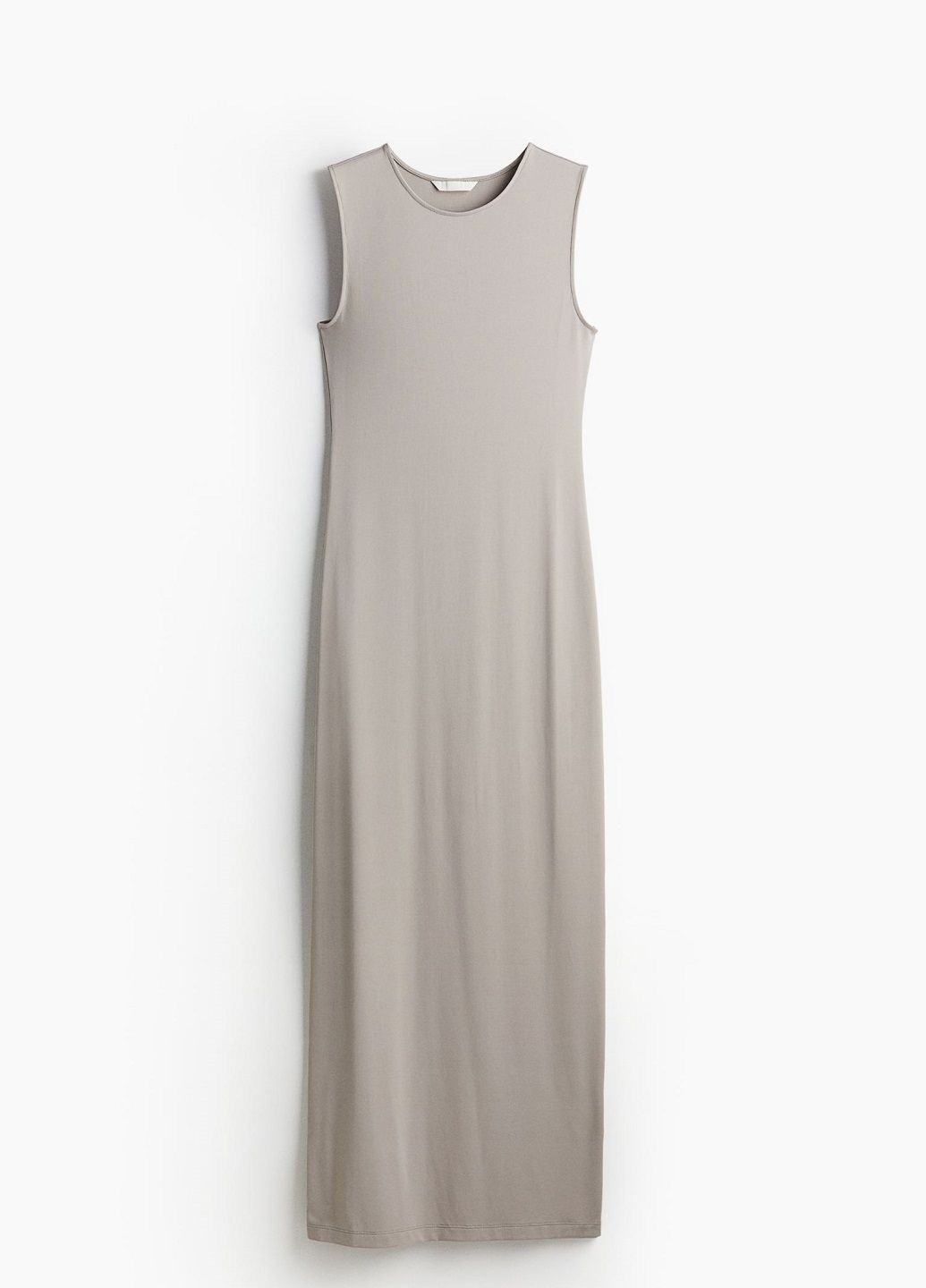 Темно-бежевое кэжуал платье H&M однотонное