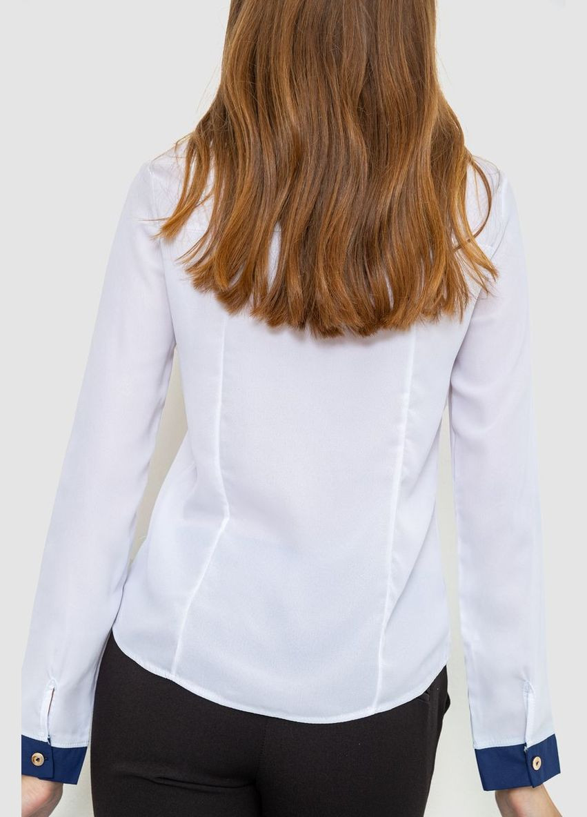 Белая демисезонная блуза нарядная, цвет бежевый, Ager