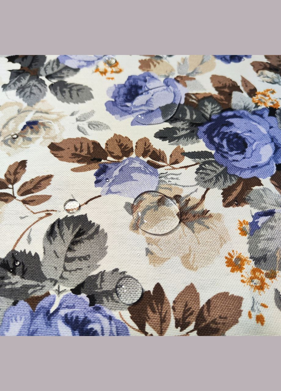 Сервировочный коврик (ланчмат) (набор из 2) водоотталкивающий с цветочным рисунком в белых и голубых тонах Maystat (305390773)