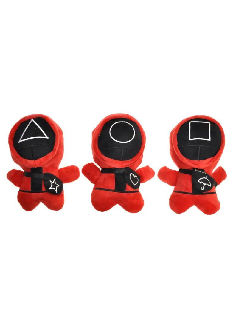 Мягкая игрушка Герой Игры в кальмара из плюша в ассортименте 555-23 YG Toys Різ5939 (370651014)