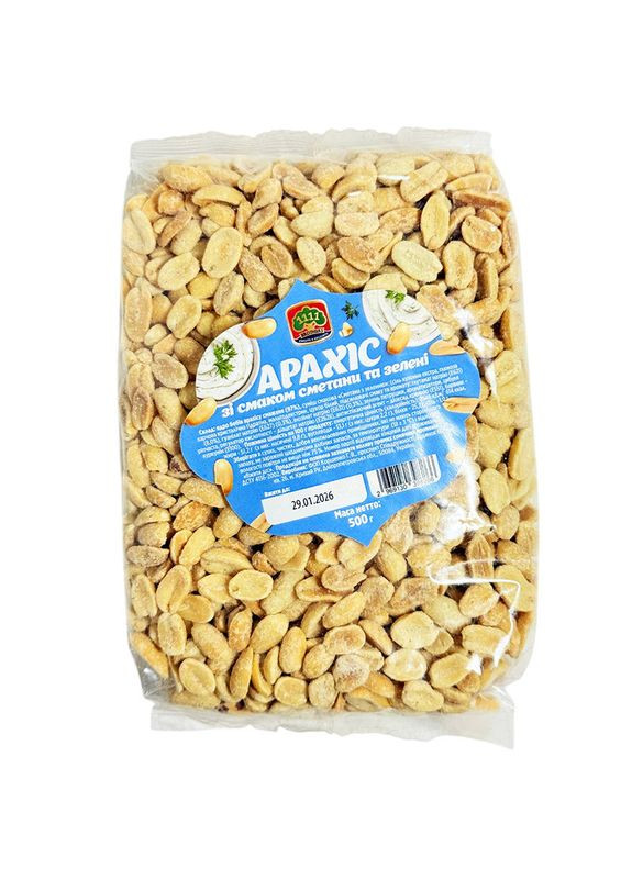 Арахіс зі смаком грибів та сметани 500г 1111 BROTHERS (370393450)