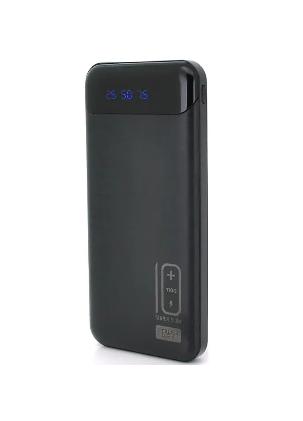 Портативний зовнішній акумулятор Power Bank Powerway TX10 10000mAh (Чорний) No Brand (331639965)
