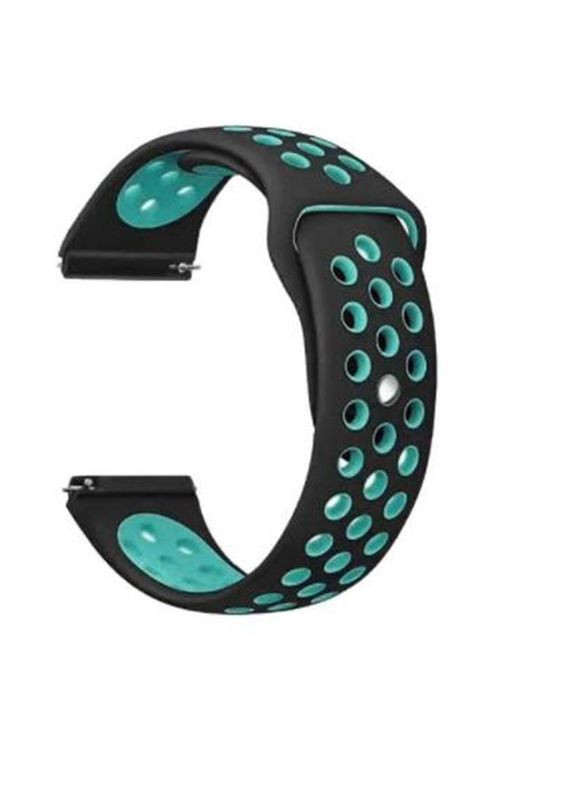 Ремінець Nike Style для Xiaomi Amazfit Bip/Bip Lite/Bip S Lite/GTR 42mm/GTS/TicWatch S2/TicWatch E Black-Blue (705701) BeCover (341490914)