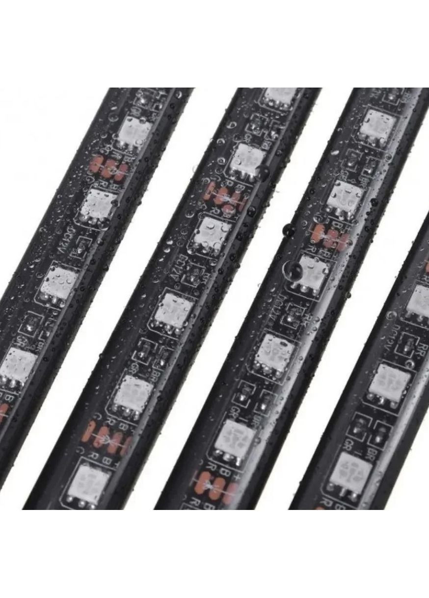 Багатокольорове LED підсвічування салону HR-01678 та 4 світлодіодні стрічки з пультом управління (2104618872) No Brand (370864293)