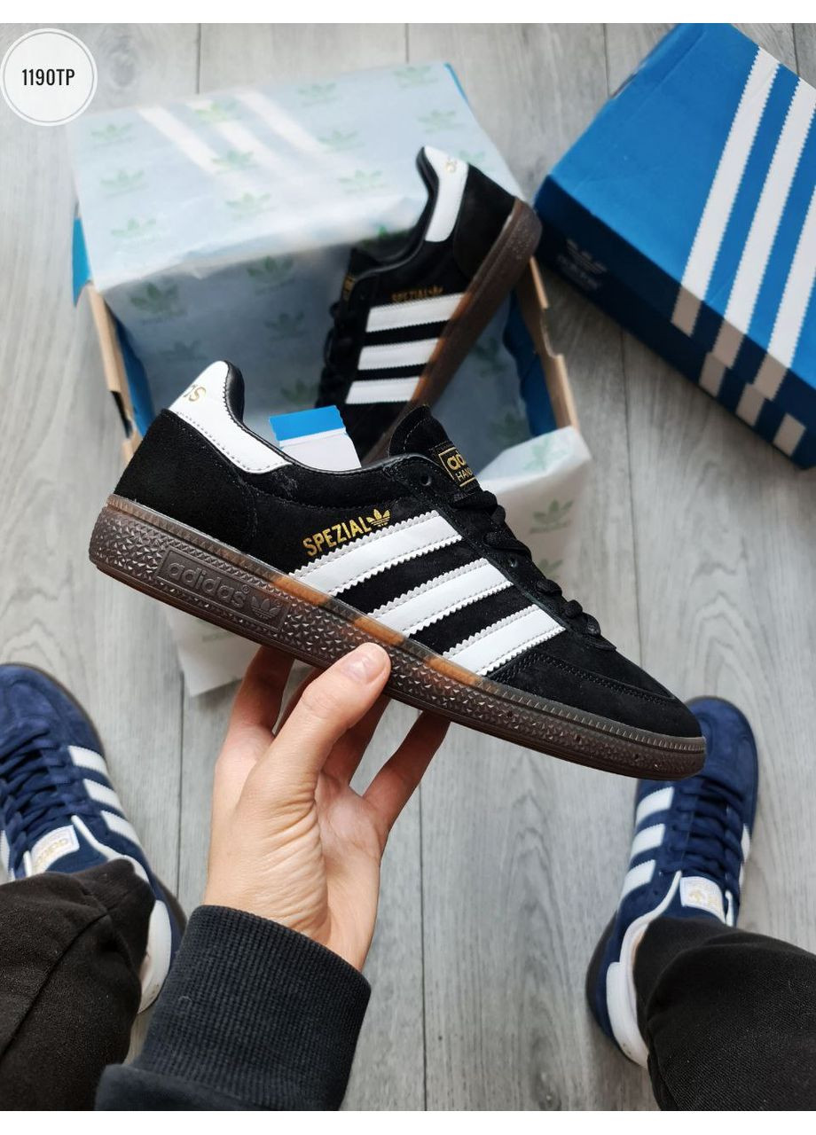 КРОССОВКИ ЖЕНСКИЕ ADIDAS SPEZIAL HANDBALL BLACK АДИДАС СПЕЦИАЛ No Brand чёрные демисезоны (367173513)