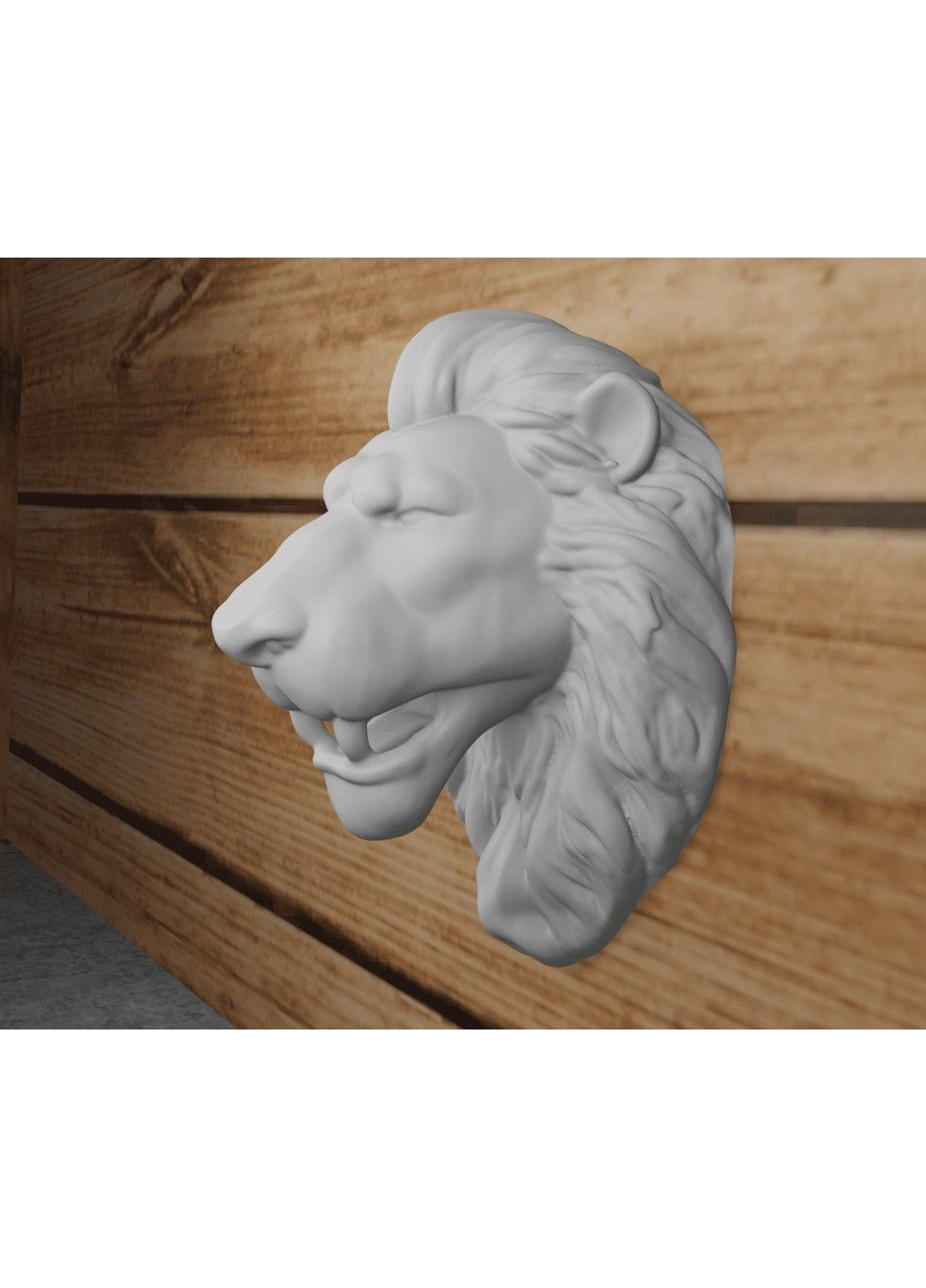 Декоративное панно "Голова льва" с креплением на стену ЗаСвіт (369718702)