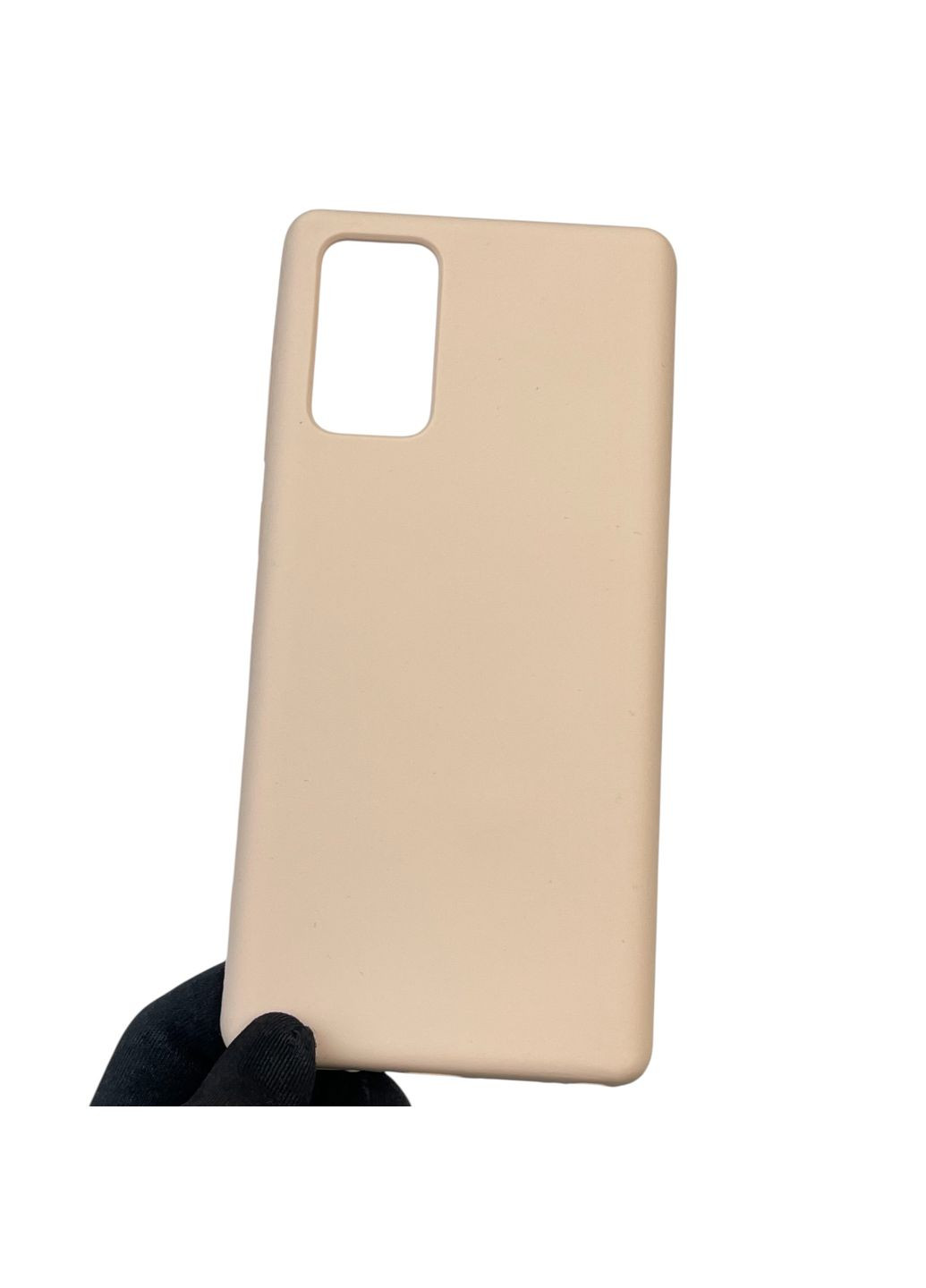 Чохол для Galaxy Note 20 (SM-N9810) силіконовий з мікрофіброю нековзний на самсунг нот 20 пудровий Samsung (366386596)