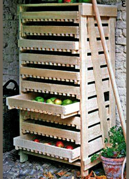 Стелаж для овочів і фруктів з дерева Танідія бланже (ЯХТ-010601) No Brand (327845097)