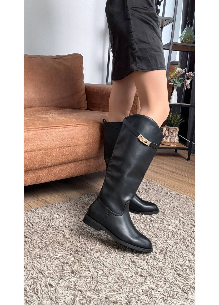 🖤 демисезонные сапоги из экокожи No Brand