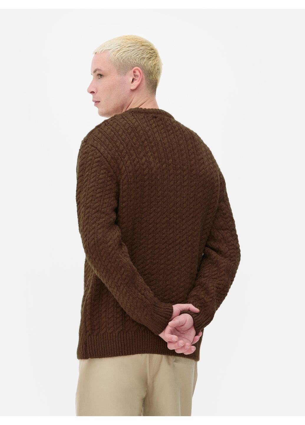 Коричневый джемпер зима,коричневый, Primark