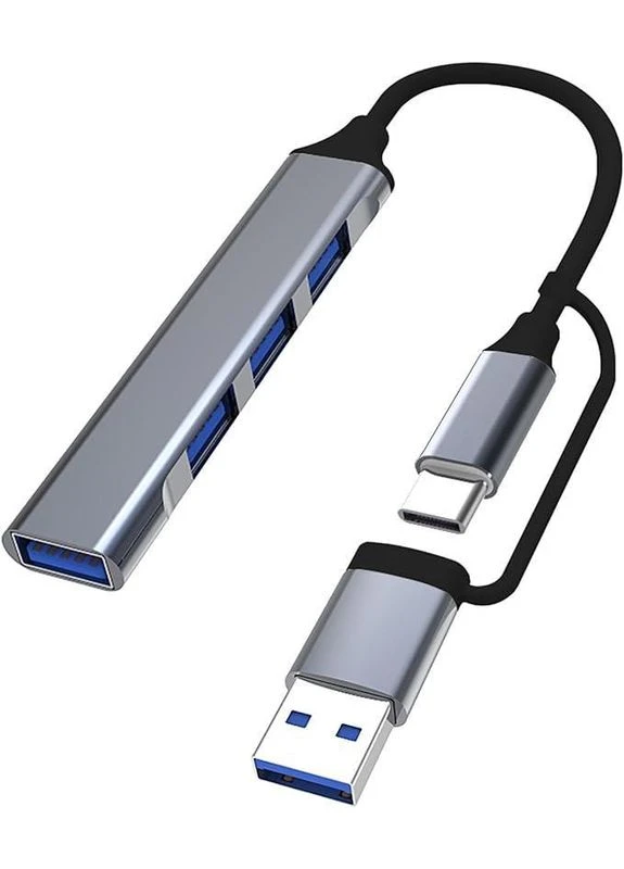 Адаптер Перехідник 2 в 1 Type C/USB на USB 3.0 (R051647) GT (395439346)