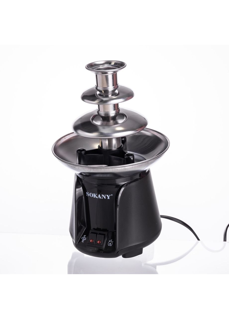 Шоколадный фонтан на 3 яруса фондю шоколадница шоколадная 60 Вт фонтанчик для вечеринки, свадьбы SK-07069 Yiwu (369446798)