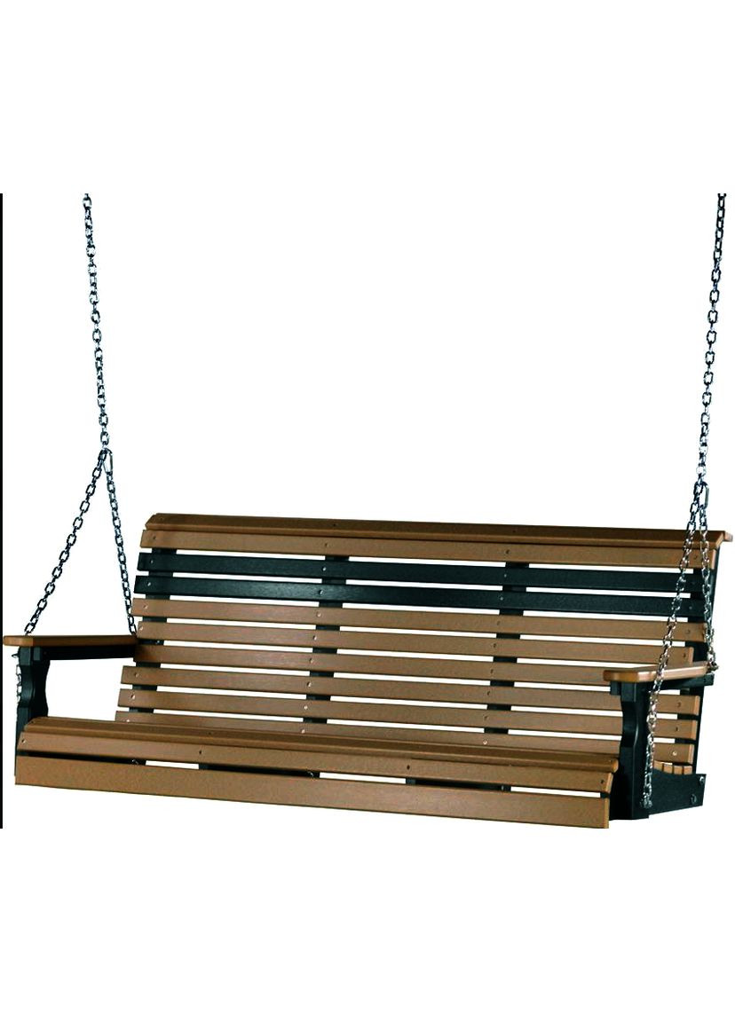 Диван-качеля садовая из дерева Эльджем мускат-венге (СКЛ-00120712) No Brand (328960729)