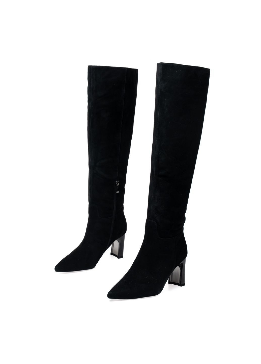 Черные осенние ботфорты 01755 черные Brocoli