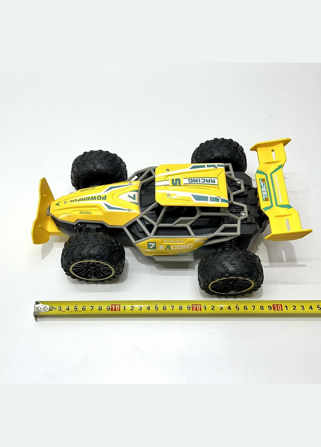 Машинка на радиоуправлении с парогенератором и светом 32,5см 1:12 Желтая (W3383) No Brand (306549359)