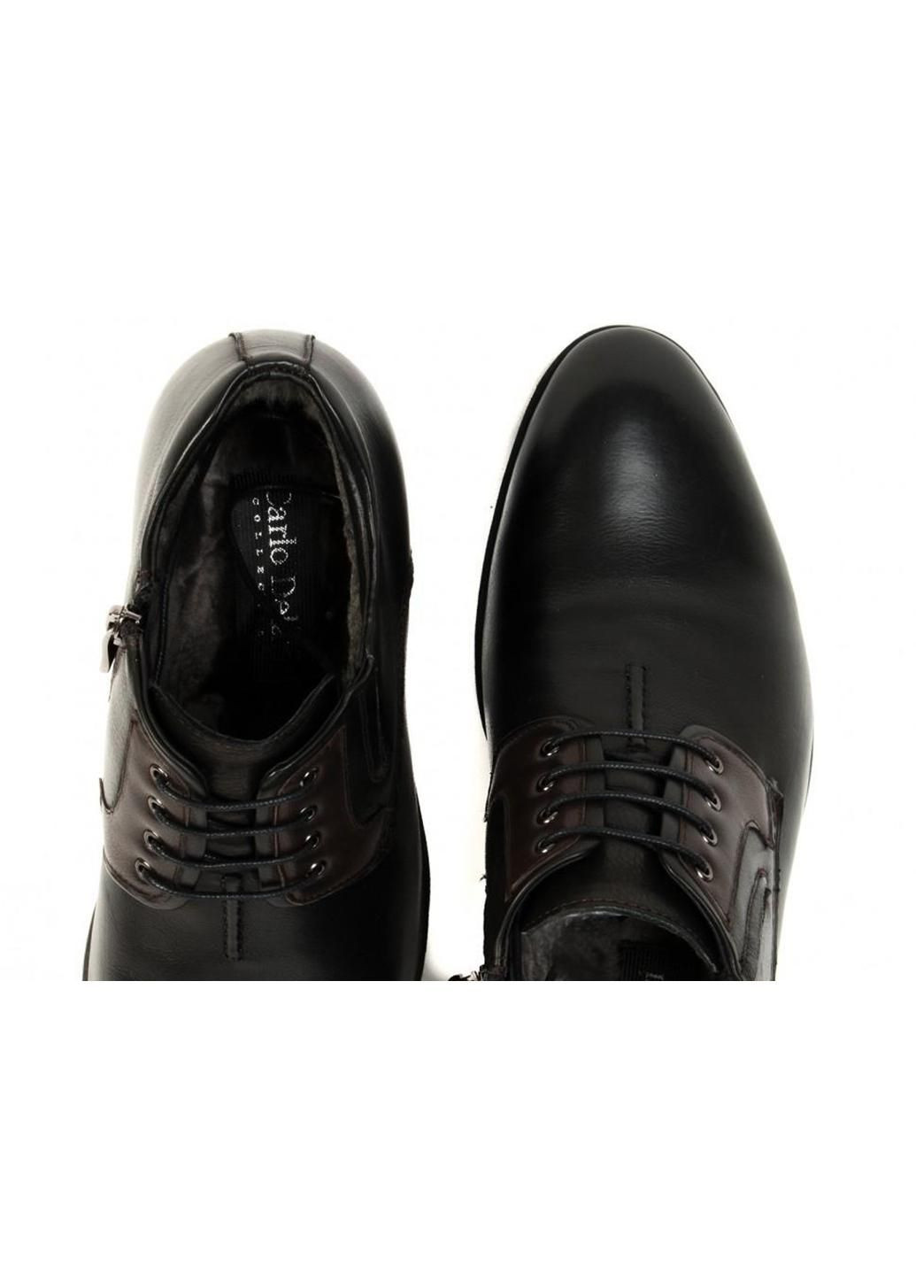 Черные зимние ботинки 7164127 цвет черный Carlo Delari