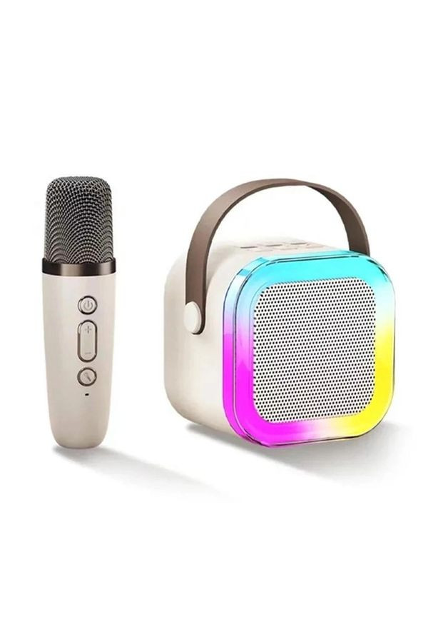 Караоке Светодиодный беспроводной на 2 Микрофона, аудио микрофон детское караоке SPEAKER K12 No Brand (334293525)