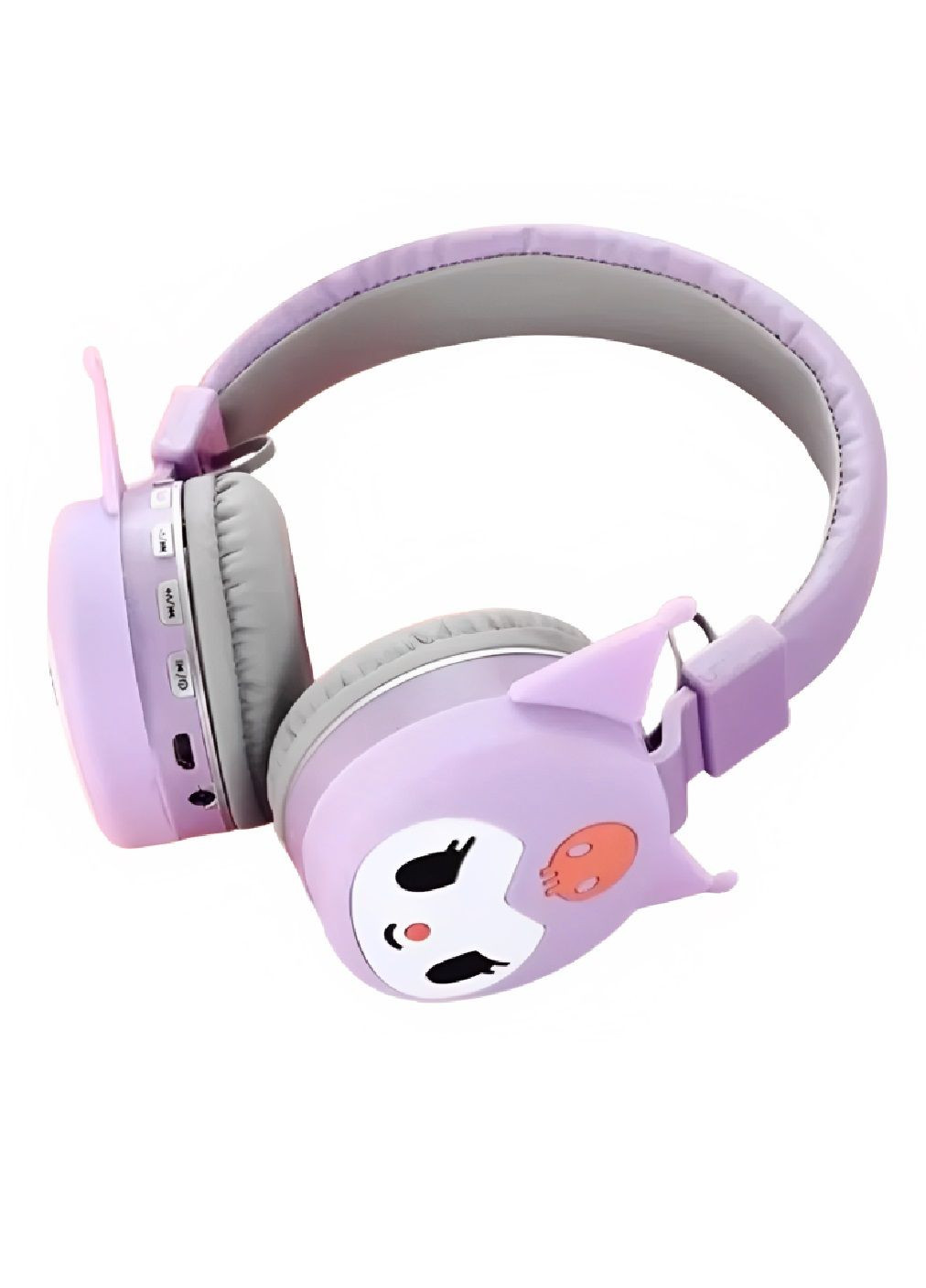 Дитячі бездротові акумуляторні Bluetooth навушники з вбудованим мікрофоном 400 мАг (480588-Prob) Куромі лавандові Unbranded (338476643)