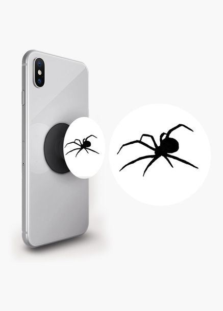 Попсокет тримач для смартфона (Popsockets) Павук Чорний No Brand (302084226)