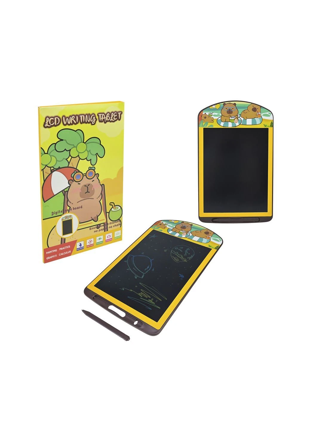 Планшет для малювання LCD - Капібара колір різнокольоровий CB-00285808 No Brand (362083740)
