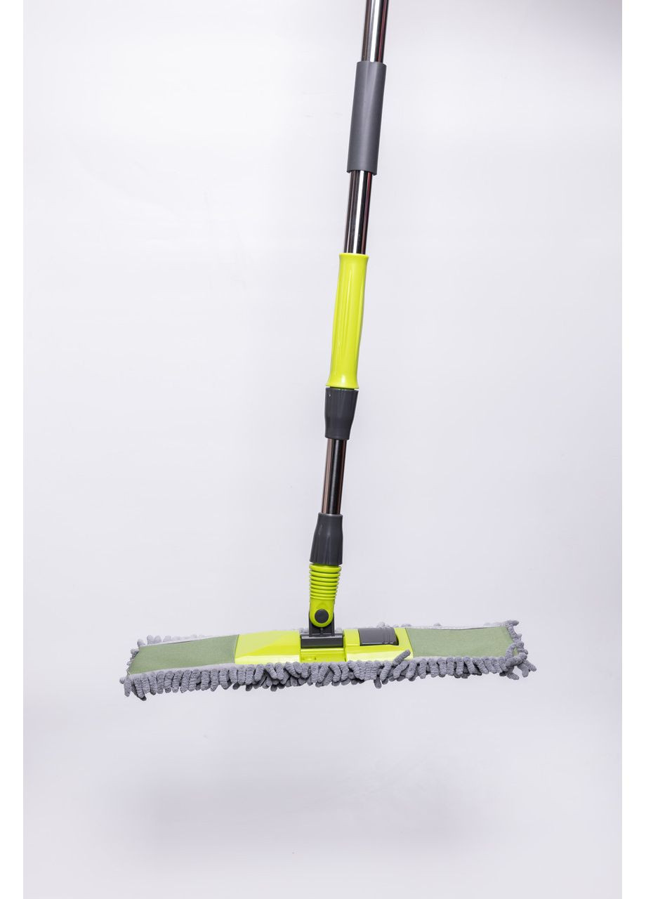 Швабра з телескопічною ручкою та насадкою з мікрофібри для миття підлоги, плитки, ламінату й лінолеуму HP-35015-51 Household (372155192)