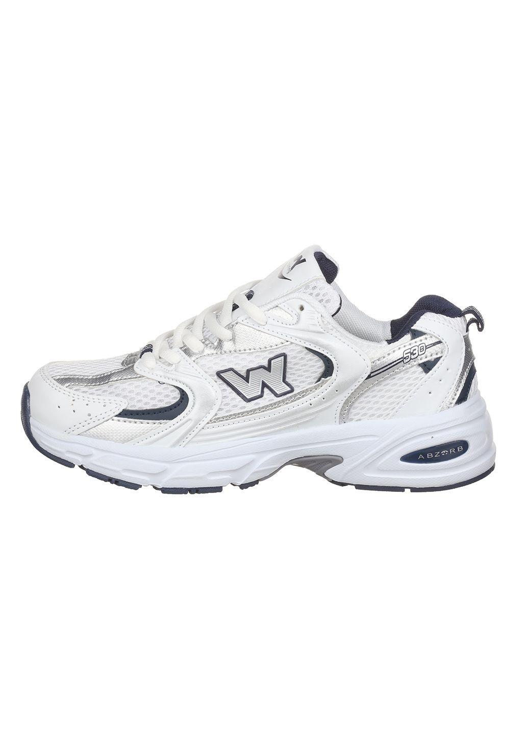 Женские кроссовки из текстиля повседневные Violeta белые демисезоны (303126003)