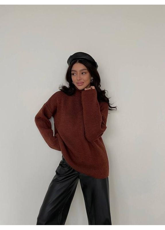 Коричневый демисезонный свитер Pawa