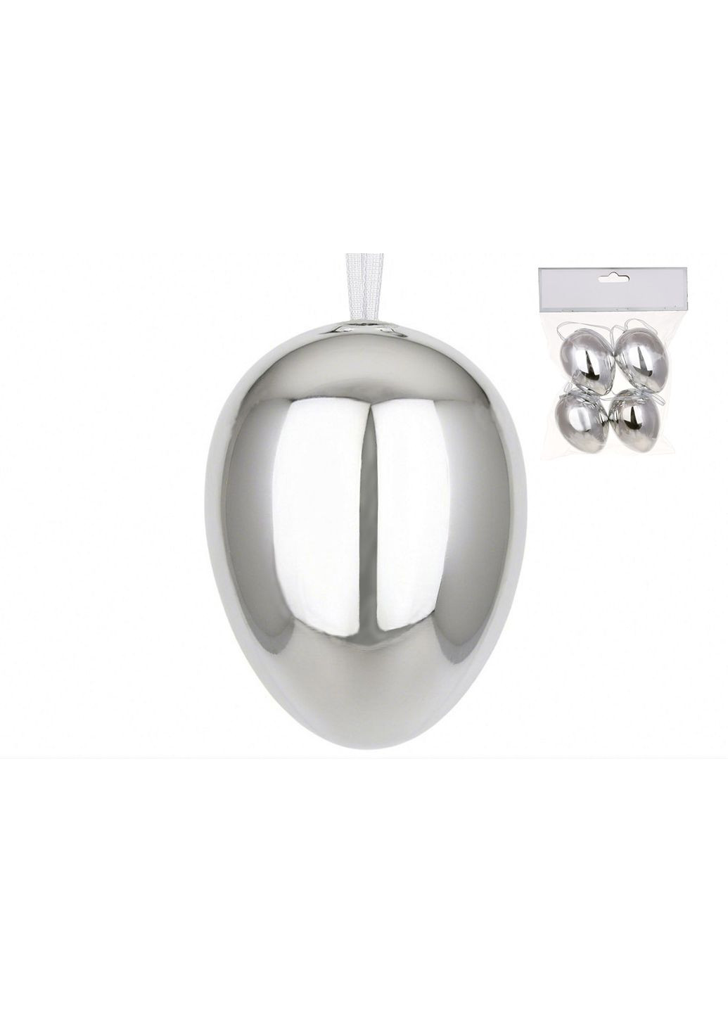 Набір (4шт) декоративних яєць 6см No Brand (317365526)