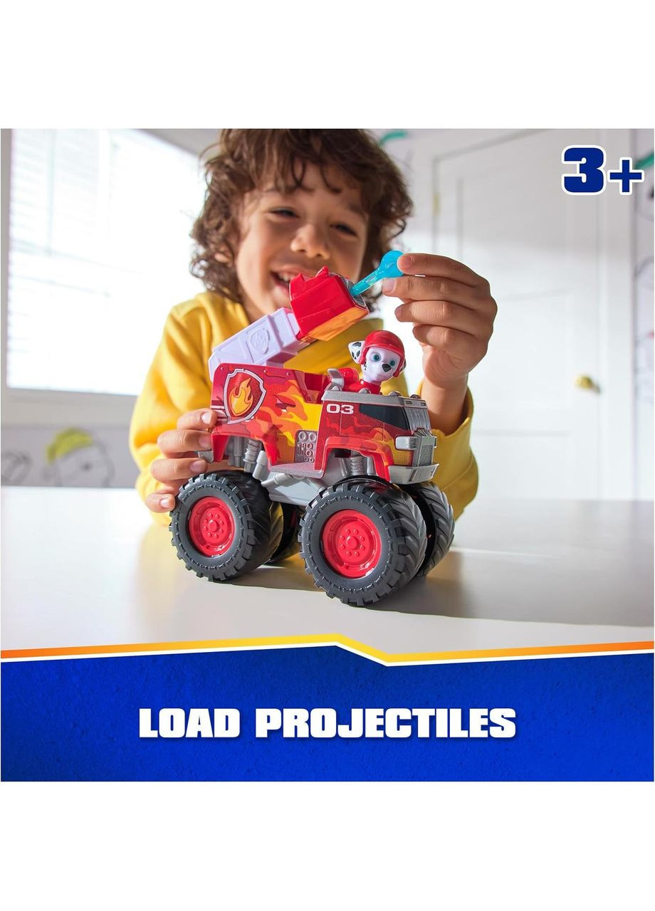 Paw Patrol Rescue Wheels Пожарный автомобиль с водителем Маршал серии Мега колеса Щенячий патруль Оригинал Spin Master (365251680)