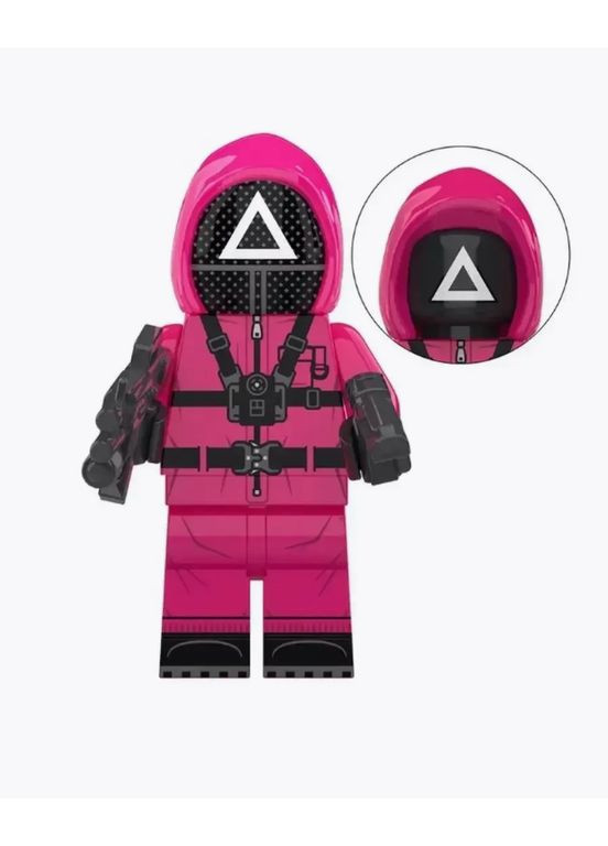 Дитячі фігурки конструктор Squid Game 9 шт набір персонажів Гра в Кальмара охоронці лялька гравці Diy (358202841)