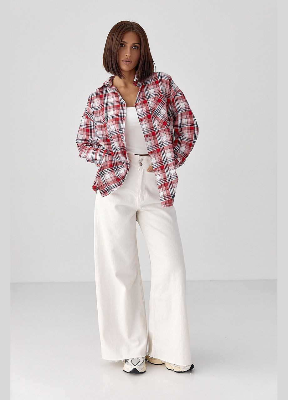 Жіноча картата сорочка на гудзиках Lurex (334451610)