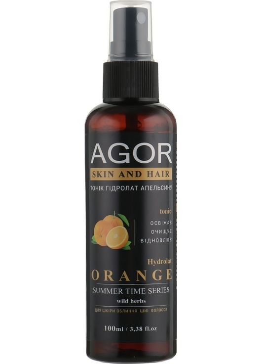 Тоник "Гидролат апельсина" Summer Time Skin And Hair Tonic 100ml. Agor (368629231)