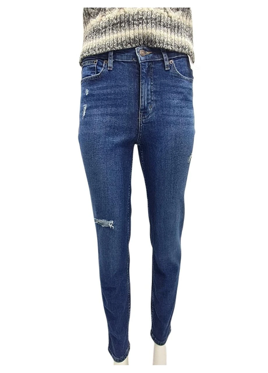 Женские джинсы High Rise Slim Distressed, размер 27 slim fit Calvin Klein Jeans - (370442258)