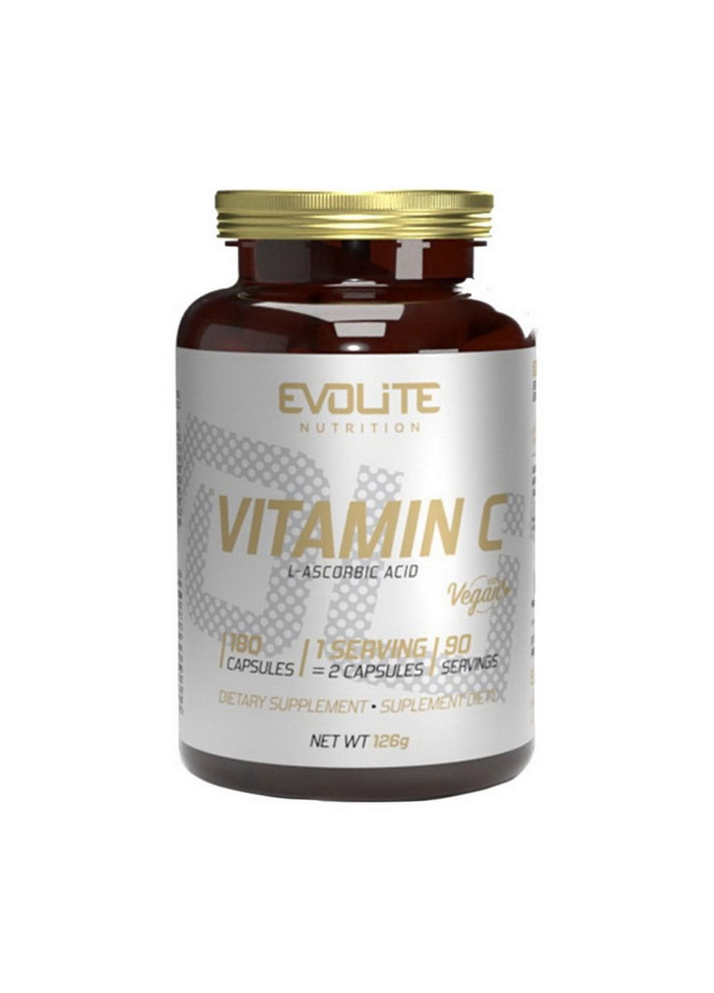 Витамины и минералы Vitamin C 500 mg, 180 вегакапсул Evolite Nutrition (294929346)