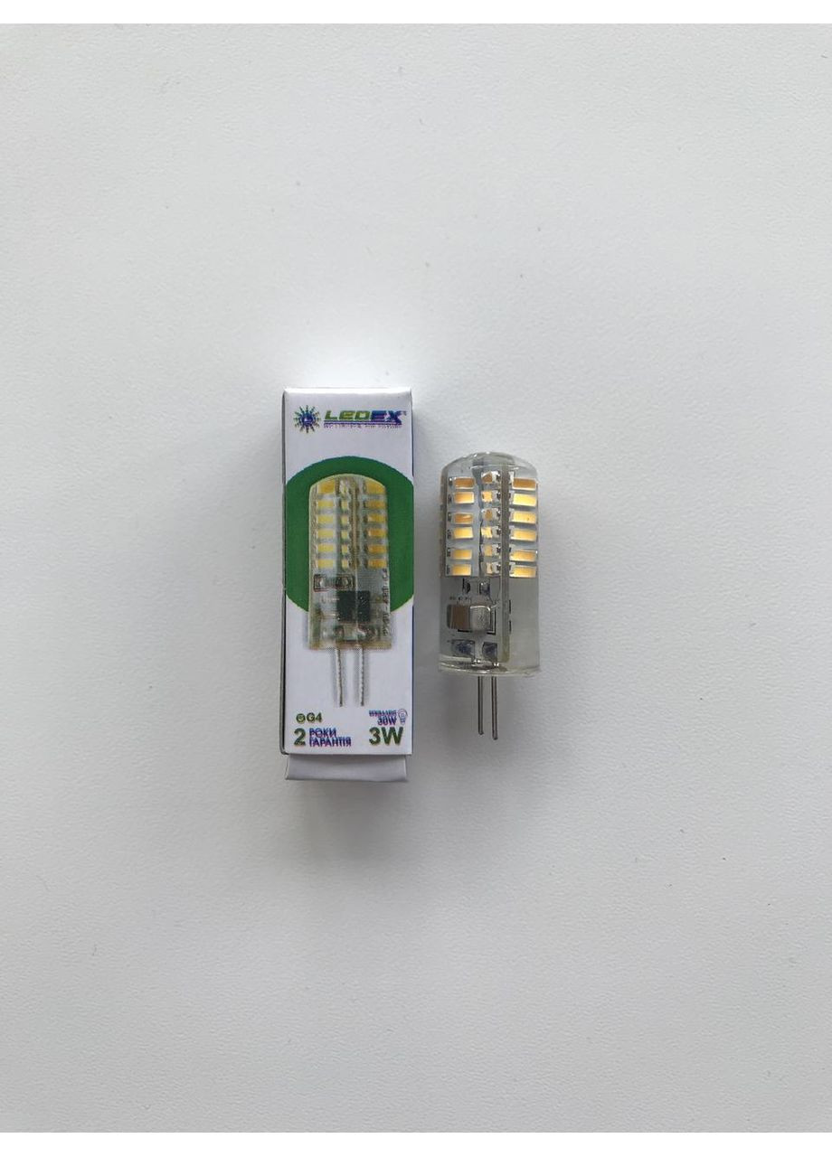 Світлодіодна капсульна лампа 3W 3Вт 3Ват G4 220V 220В 220Вольт 3000К Ledex (369369450)