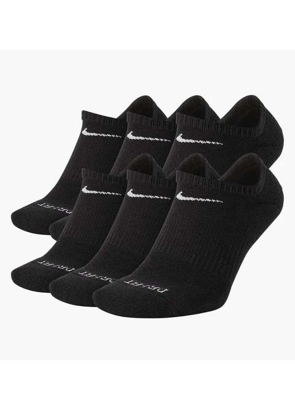 Чёрные носки everyday black (6 пар) sx7675-010 Nike (398064186)