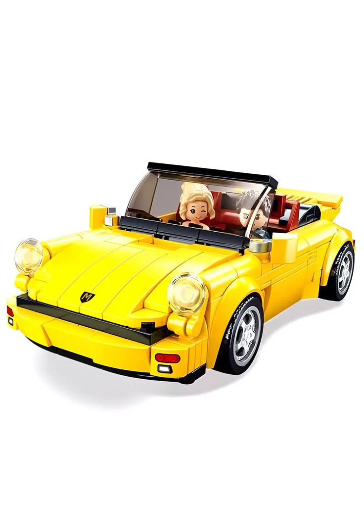 Конструктор Model Bricks Машинка желтая 290 дет (M38-B1097) Sluban (346998912)