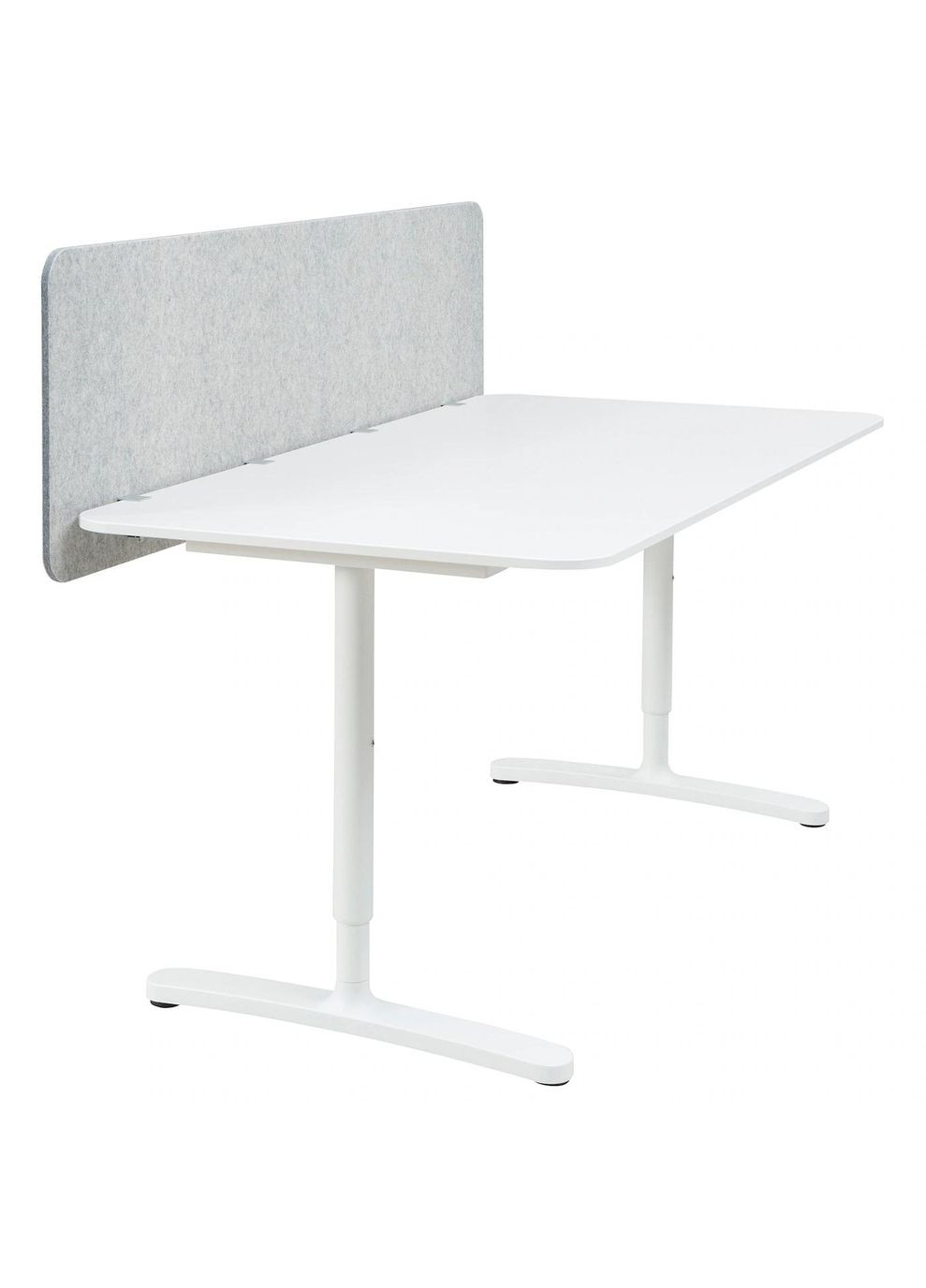 Письмовий стіл з ширмою ІКЕА BEKANT 160х80 48 см (s09387361) IKEA (278405939)
