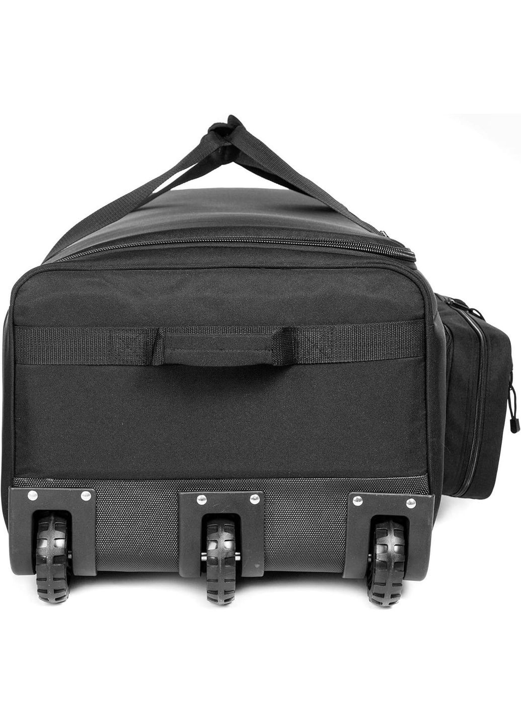 Большая дорожная сумка-чемодан армейская на колесах Черная 118 л KT6008802 Solve (305743424)