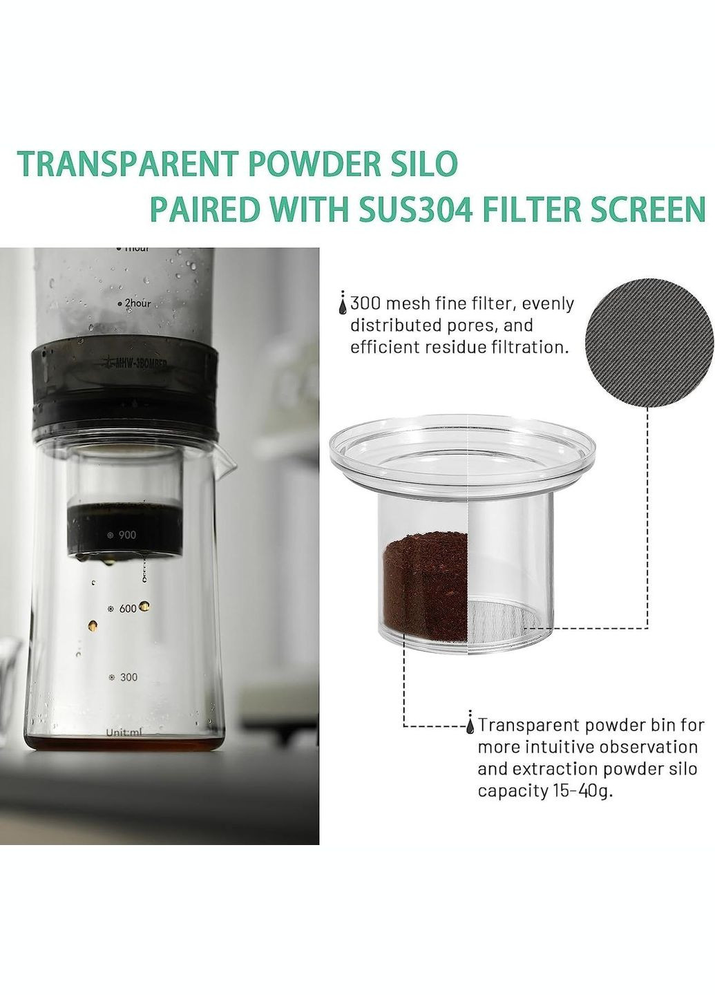 Заварник Cold Brew Baro Ice Dripper для холодної кави колд брю (R-ID5900-VS) MHW-3BOMBER (303348117)