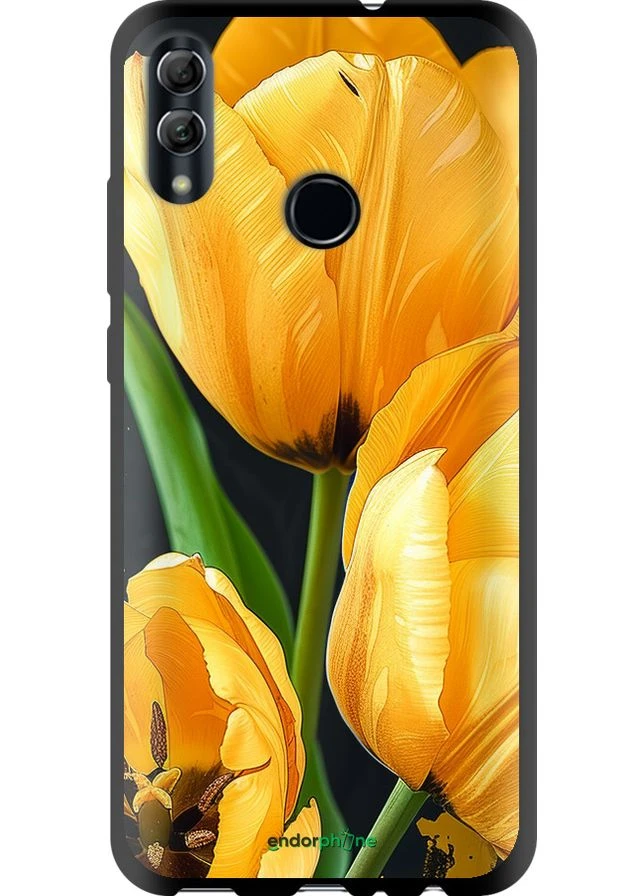 Чехол на Huawei Honor 10 Lite Желтые тюльпаны "5991b-1618-70447" Endorphone (381558484)