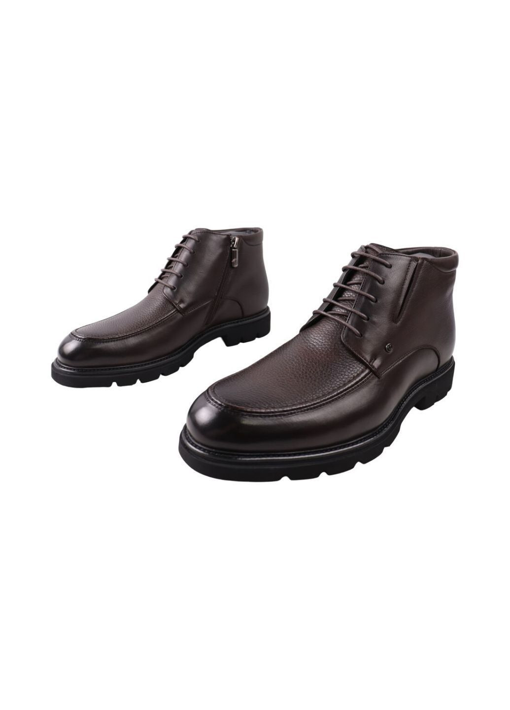 Коричневые ботинки мужские коричневые натуральная кожа Cosottinni