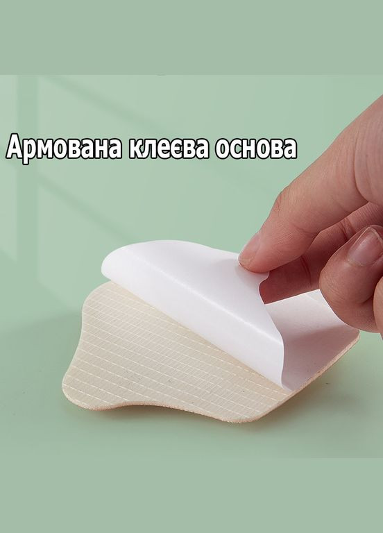 Вкладки для реставрації задника чорні товщина 3 мм. Накладки для взуття з армованою клейовою основою No Brand (314808503)