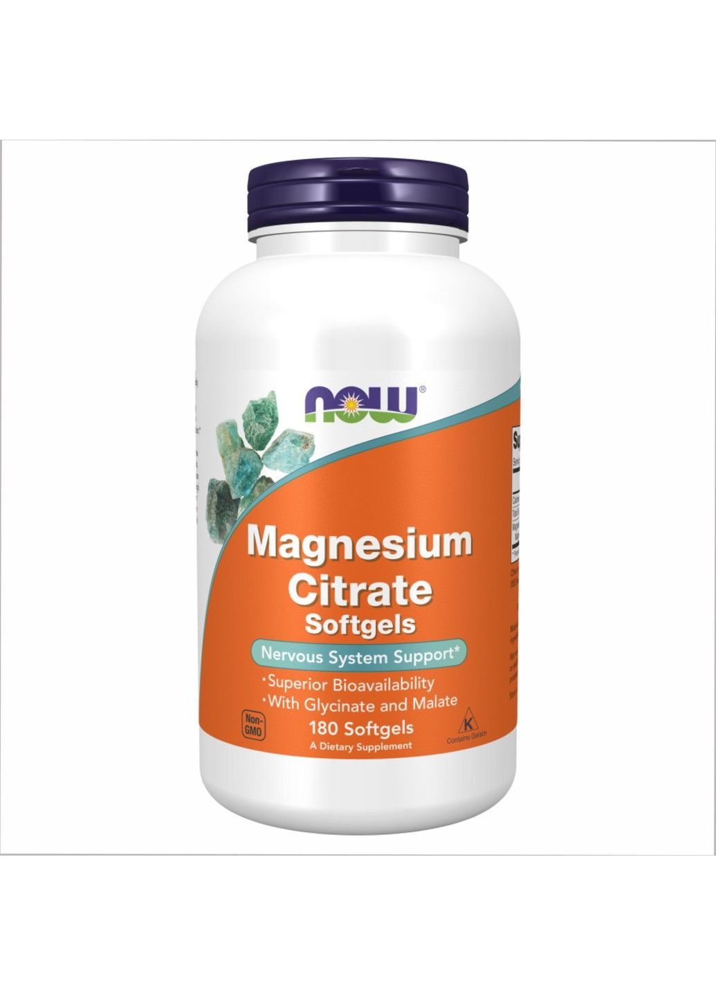 Цитрат магния, 180 капсул Now Foods (347600905)