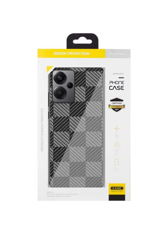 Чехол TPU+PC Grid для Xiaomi Redmi Note 13 Pro+ Cube No Brand (360879676)