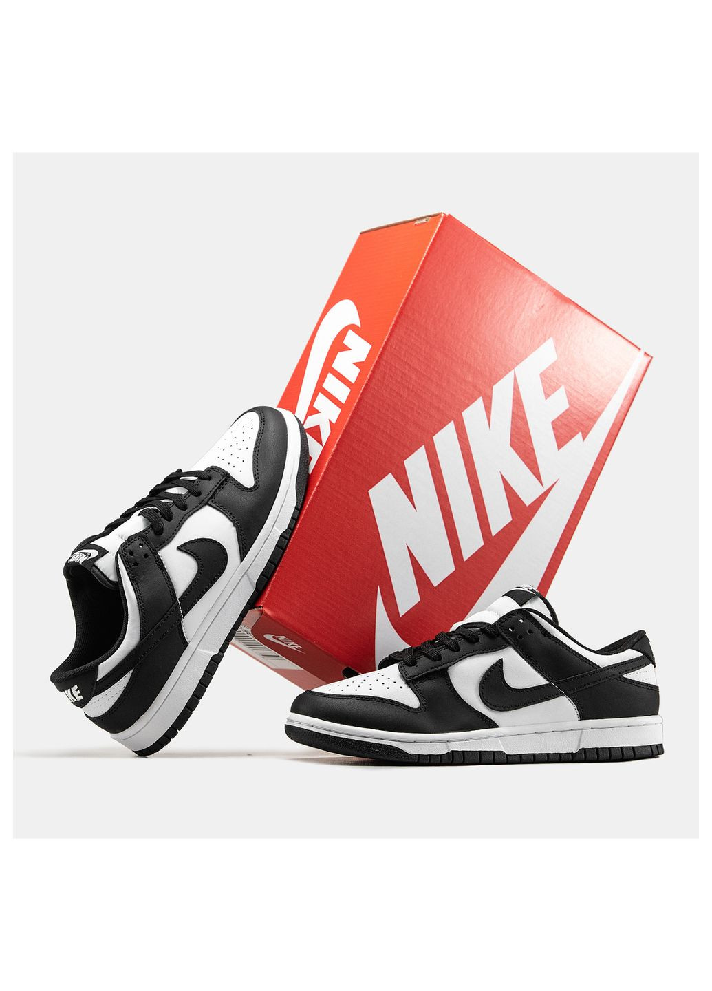 Черно-белые кроссовки унисекс Nike SB Dunk Low
